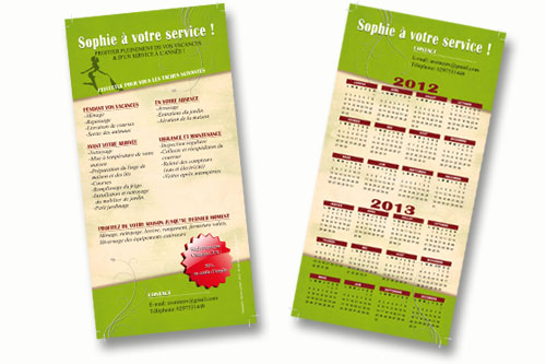 flyer service à la personne